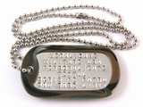 Medalion Militar SUA Personalizat, din inox,lant 60 cm,cauciuc de protectie camuflaj USMC