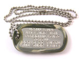 Medalion Militar SUA Personalizat, din inox,lant 60 cm,cauciuc de protectie camuflaj desert