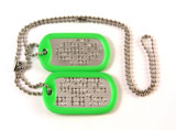 
Set 2 medalioane militare SUA dog tag Personalizate cu textul dorit de client, din inox lucios , lanÈ› 70 cm, lanÈ› 10 cm, cauciucuri verde deschis, garanÈ›ie pe viatÄƒ anti ruginÄƒ. Importat din Statele Unite ale Americii de la furnizorul armatei SUA.
