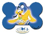 Medalion Os Mare Disney Pluto, Pet Scribe, dimensiunea 39x25mm, se personalizeaza cu textul dorit de client ,inel gratuit , cod produs 7324-180 - 75 RON